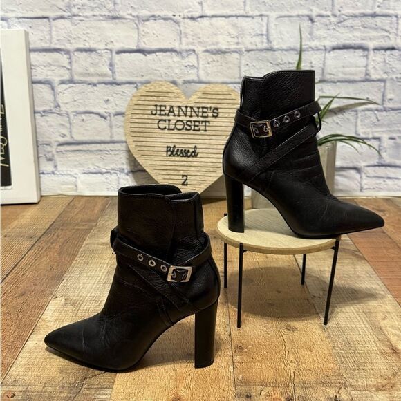 Repetto Camille Ballet Flats - Black – Kith Paige Camille Pointed Toe Black Leather Buckle Straps Ankle Boots